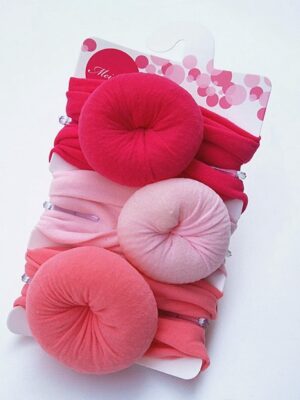 3 IN 1 SET OF DOUGHNUT HAIRBANDS