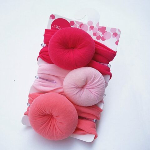 3 IN 1 SET OF DOUGHNUT HAIRBANDS