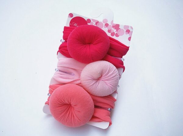 3 IN 1 SET OF DOUGHNUT HAIRBANDS