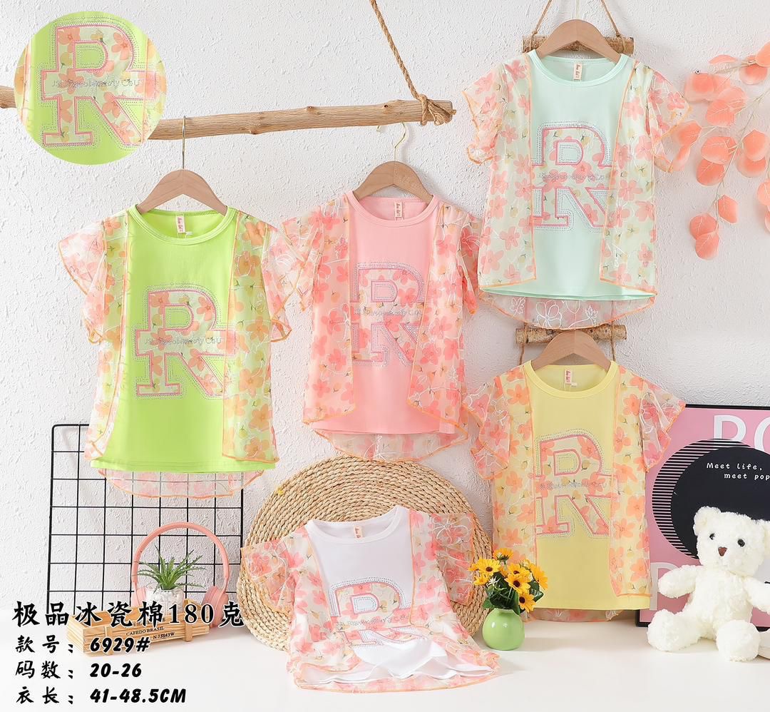 R “ GIRLS TOP #6929 
( 4 pcs )