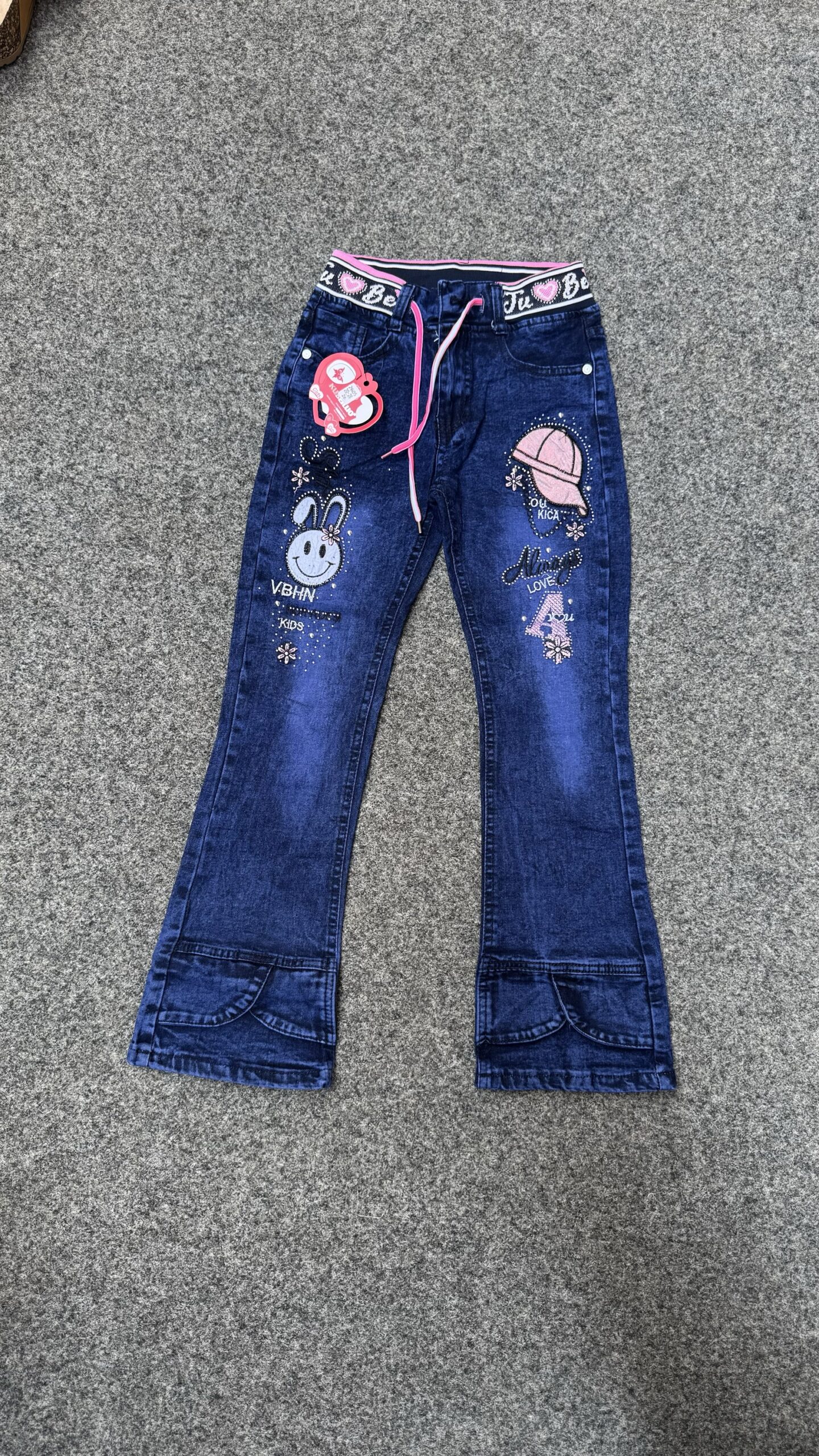GIRLS PALLAZO JEAN #2605 
( 5 pcs )