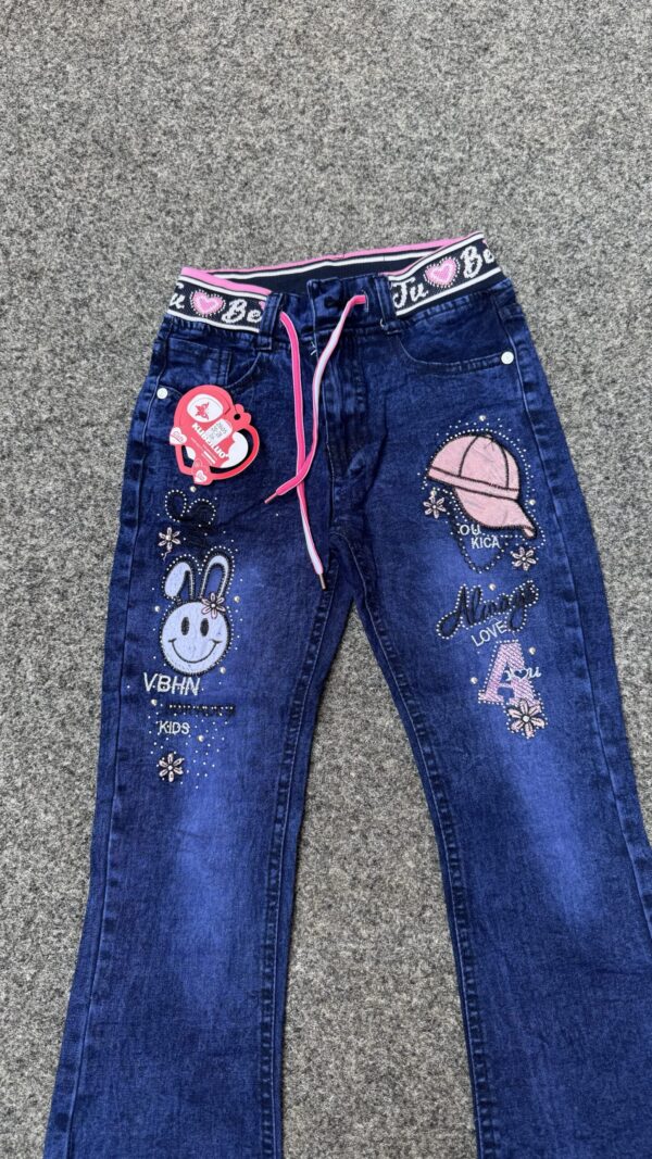 GIRLS PALLAZO JEAN #2605 
( 5 pcs )