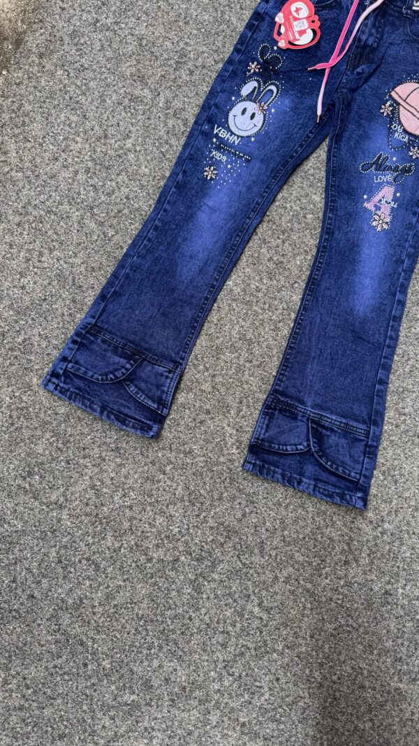 GIRLS PALLAZO JEAN #2605 
( 5 pcs )