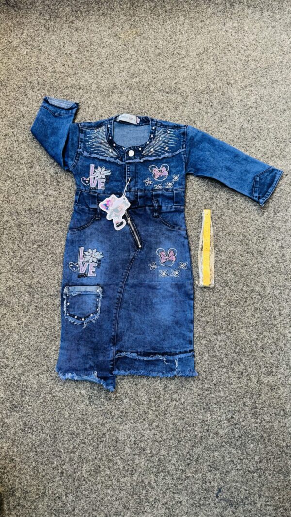 GIRLS JEAN GOWN - LYQ242
( 4  pcs )