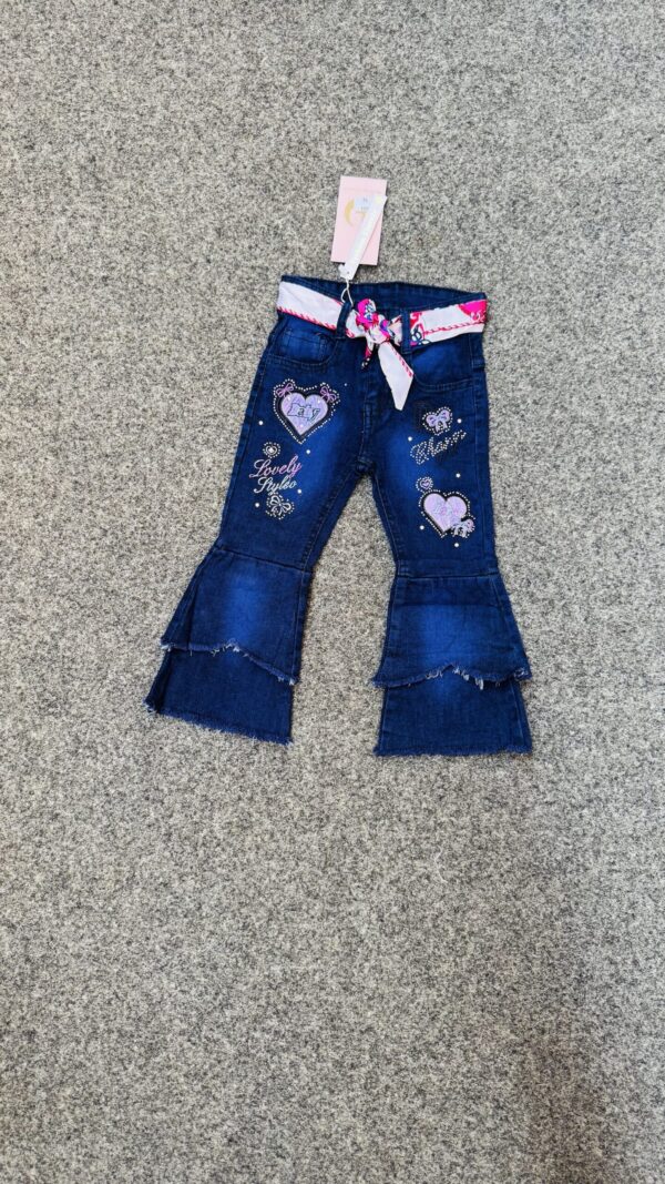 GIRLS PALLAZO JEAN #3024 
( 5 pcs)