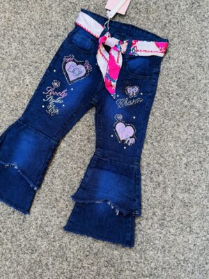 GIRLS PALLAZO JEAN #3024 
( 5 pcs)