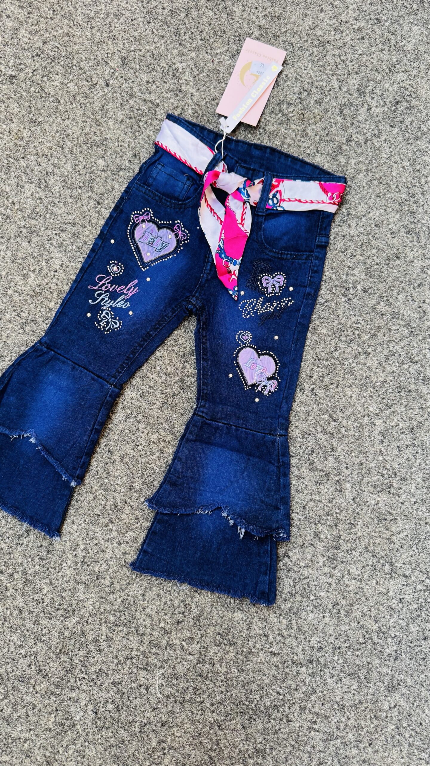 GIRLS PALLAZO JEAN #3024 
( 5 pcs)