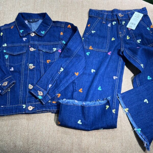 LOVE 2 PCS DENIM JEAN  
( 4 sets )