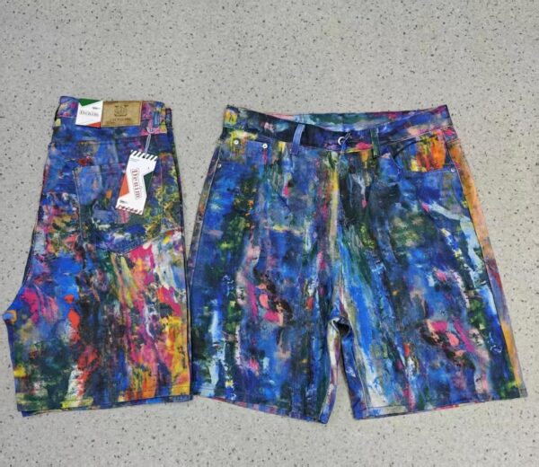 MEN BAGGY JEAN SHORTS
( 5 pcs )