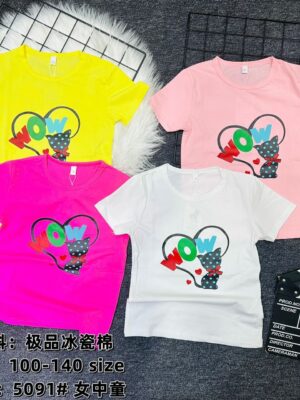 WOW GIRLS TEE 5091 ( 5 PCS )