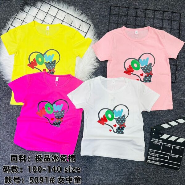 WOW GIRLS TEE 5091 ( 5 PCS )