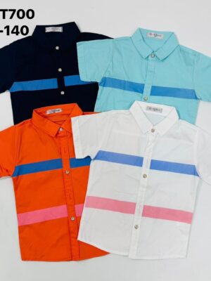 BOYS SHIRT T608 # ( 5 PCS )