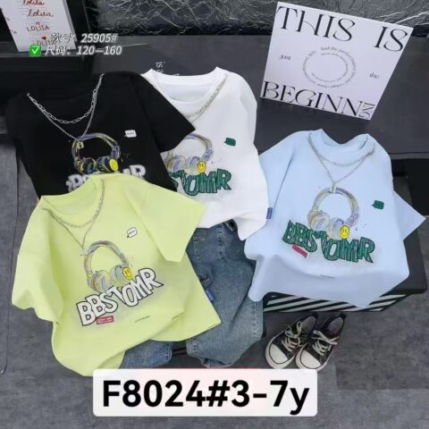 KIDDIES TEES F8024 ( 5 PCS )