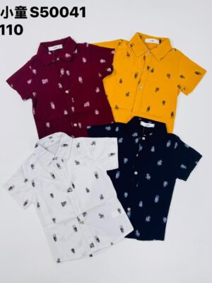 BOYS SHIRT S50041 ( 4 PCS )