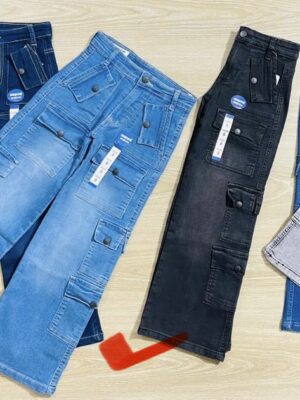 MAY ROYAL BAGGY JEANS ( 6 PCS ) BLACK