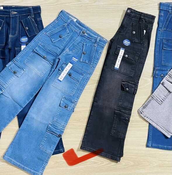 MAY ROYAL BAGGY JEANS ( 6 PCS ) BLACK