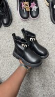 #BLACK KIDDIES SCHOOL BOOTS