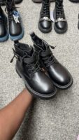 #BLACK KIDDIES SCHOOL BOOTS