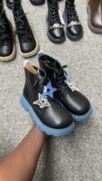 #BLACK KIDDIES SCHOOL BOOTS