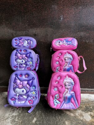 #3 in 1 TROLLEY SCHOOL BAG ( 12 inches)