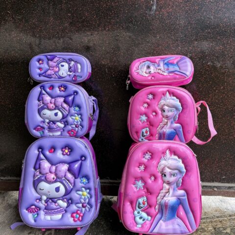 #3 in 1 TROLLEY SCHOOL BAG ( 12 inches)