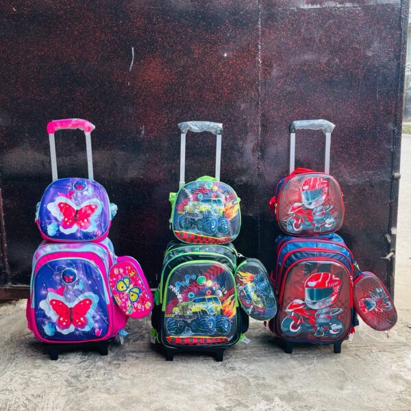 #CLASSY 3 in 1 TROLLEY SCH BAG ( 16 inches )